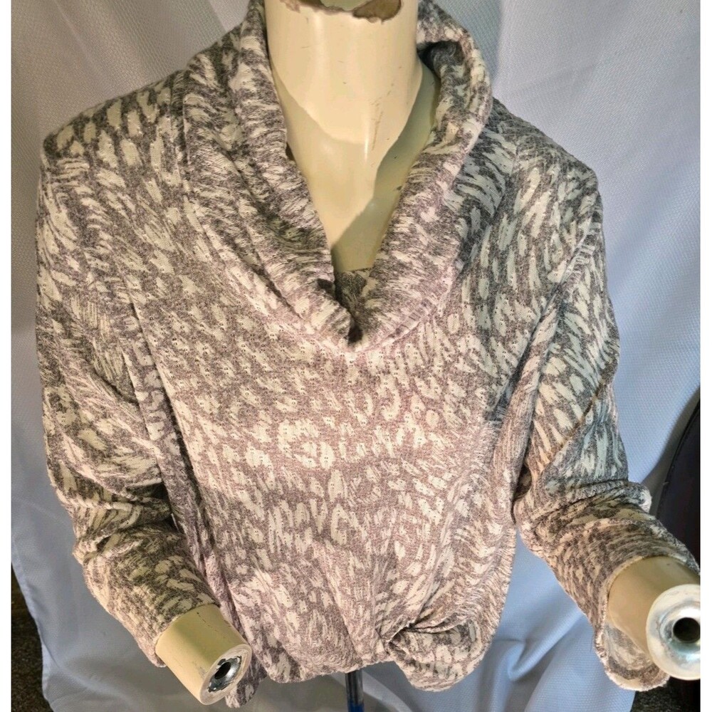 Ruby Rd. Petite PXL Women’s Cowl Neck Knit Sweater 3/4 sleeve .